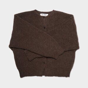 Nu Swim Kiki Baby Alpaca Cardigan in Brown - O/S